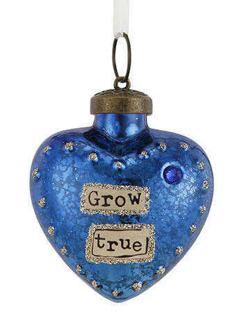 Glass Birthday Wish Ornament-September