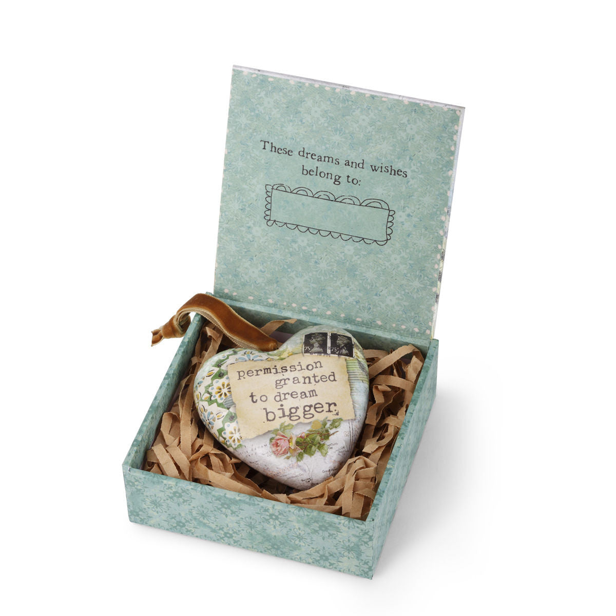 Osmanthus box heart-shaped decoration